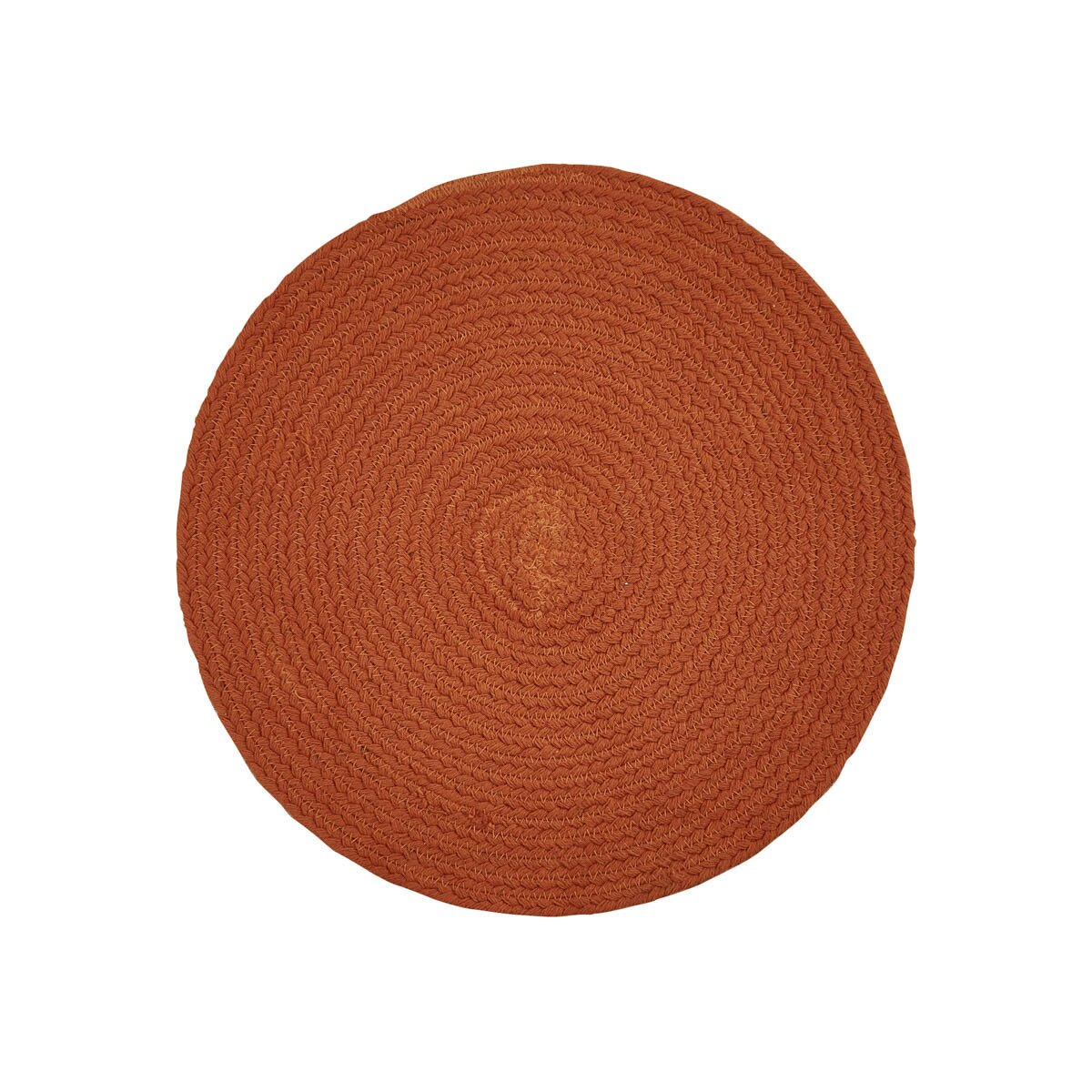 Essex Braided Round Placemat - Sienna