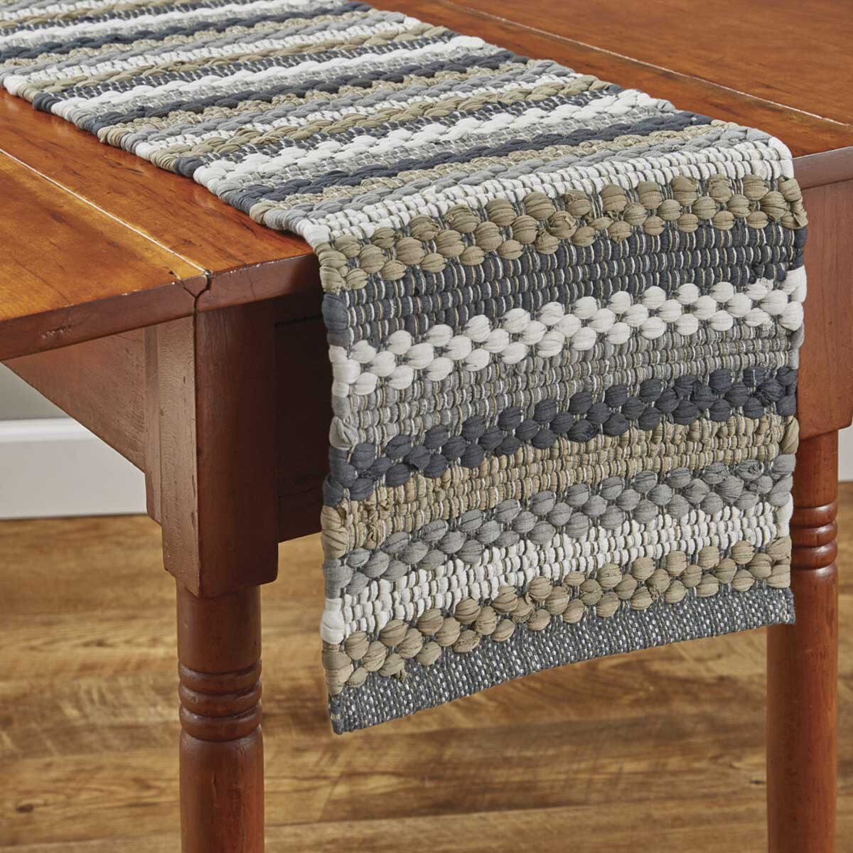 Hartwick Woven Chindi Table Runner