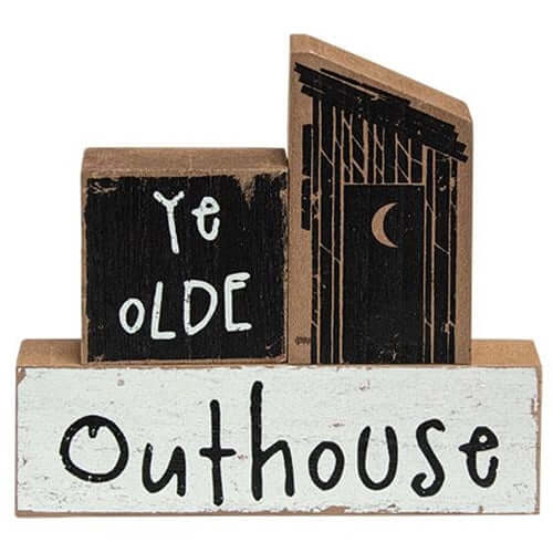 Set of 3, Ye Olde Outhouse Blocks