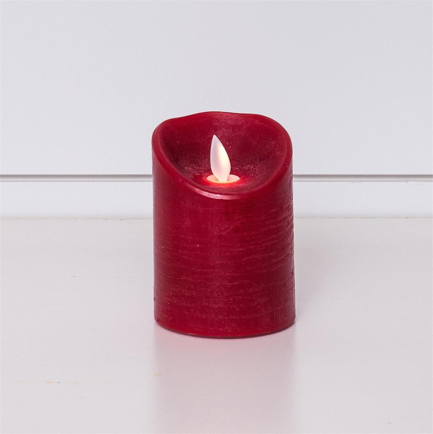 Candle - LED Red Flickering Pillar, Sm