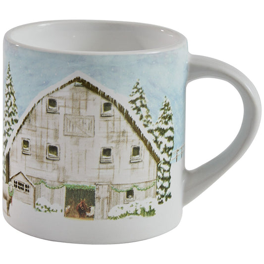 Christmas Barn Mug