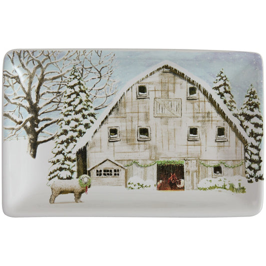 Christmas Barn Spoon Rest