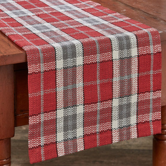 Sketchbook Snowman Plaid Table Runner - 36"L