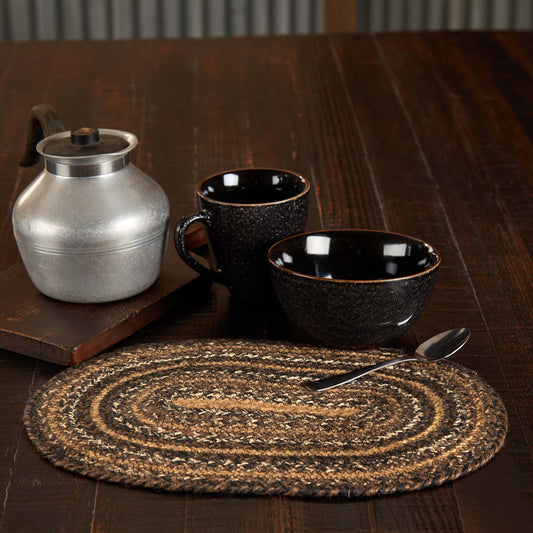 Espresso Braided Oval Placemat