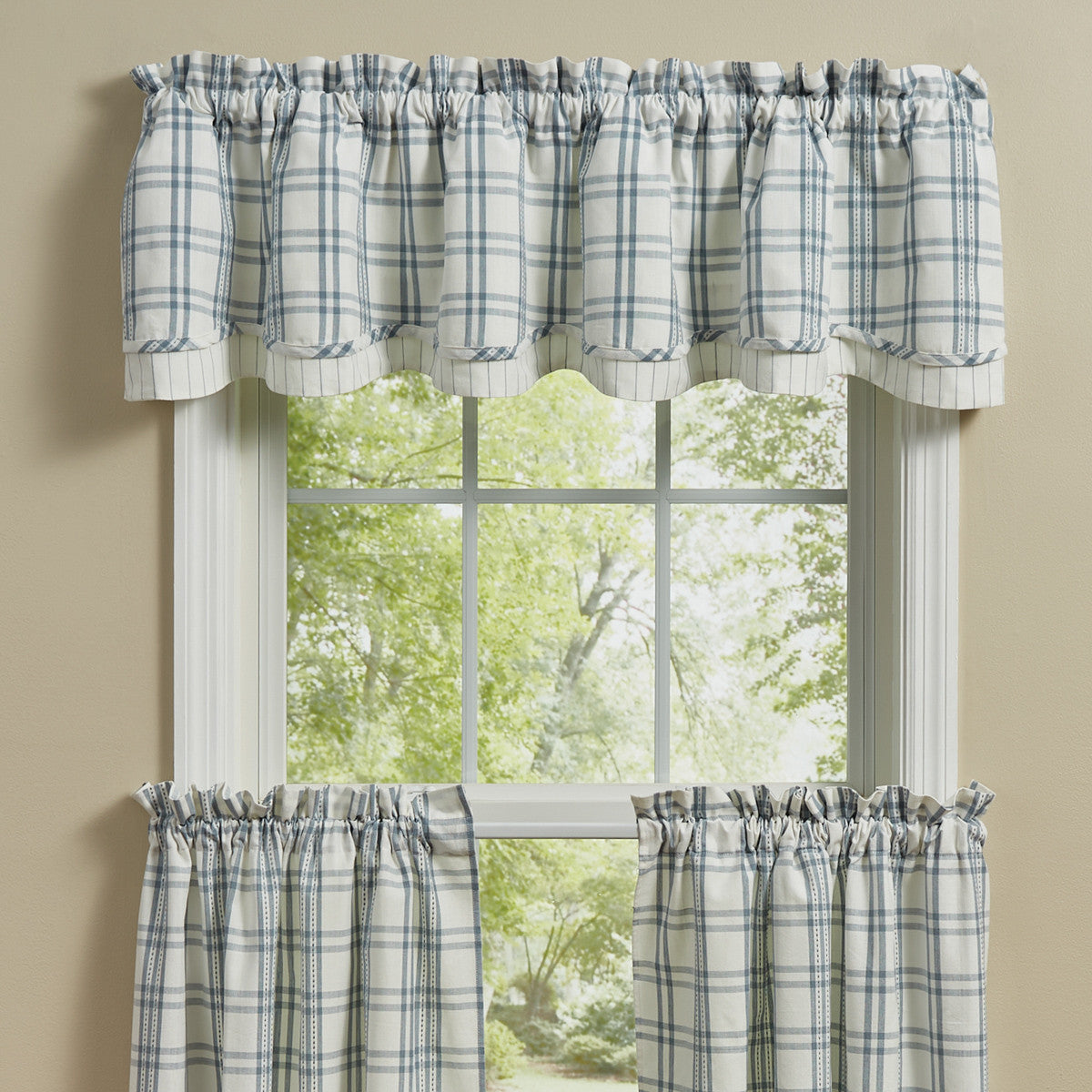French Farmhouse Lined Layered Valance