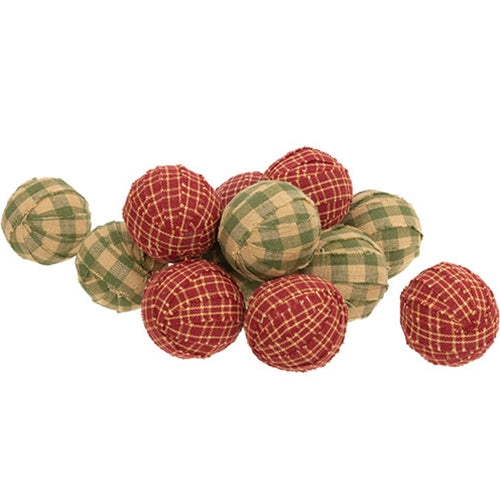 12/Set, Primitive Gingham Rag Balls