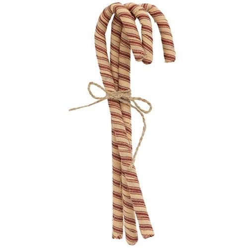 Primitive Rag Candy Cane Bundle Trio