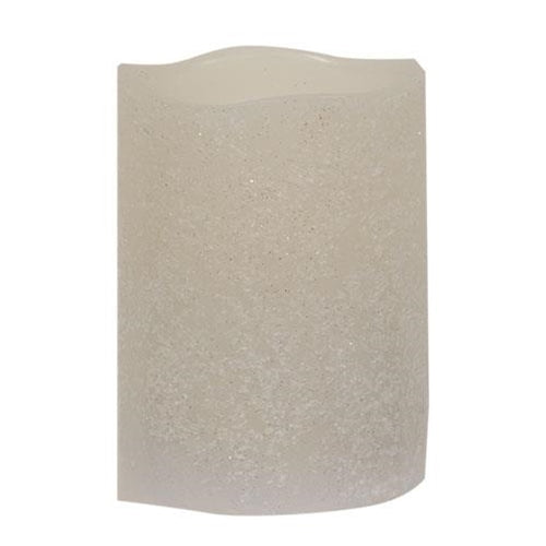 White Frosty Timer Pillar 3 inch x 4 inch