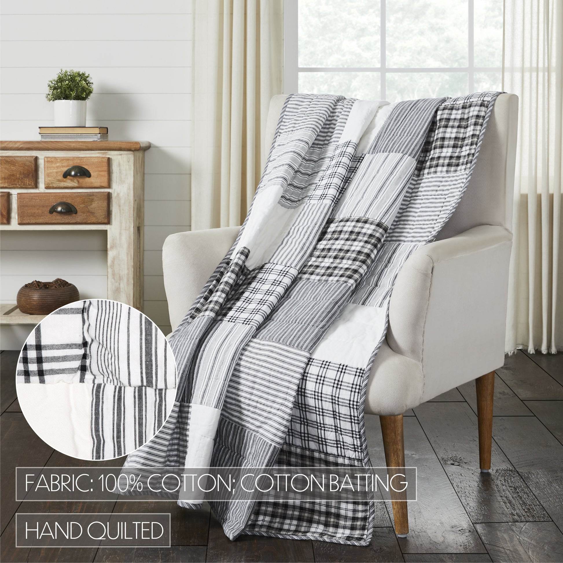 Sawyer Mill Black Throw