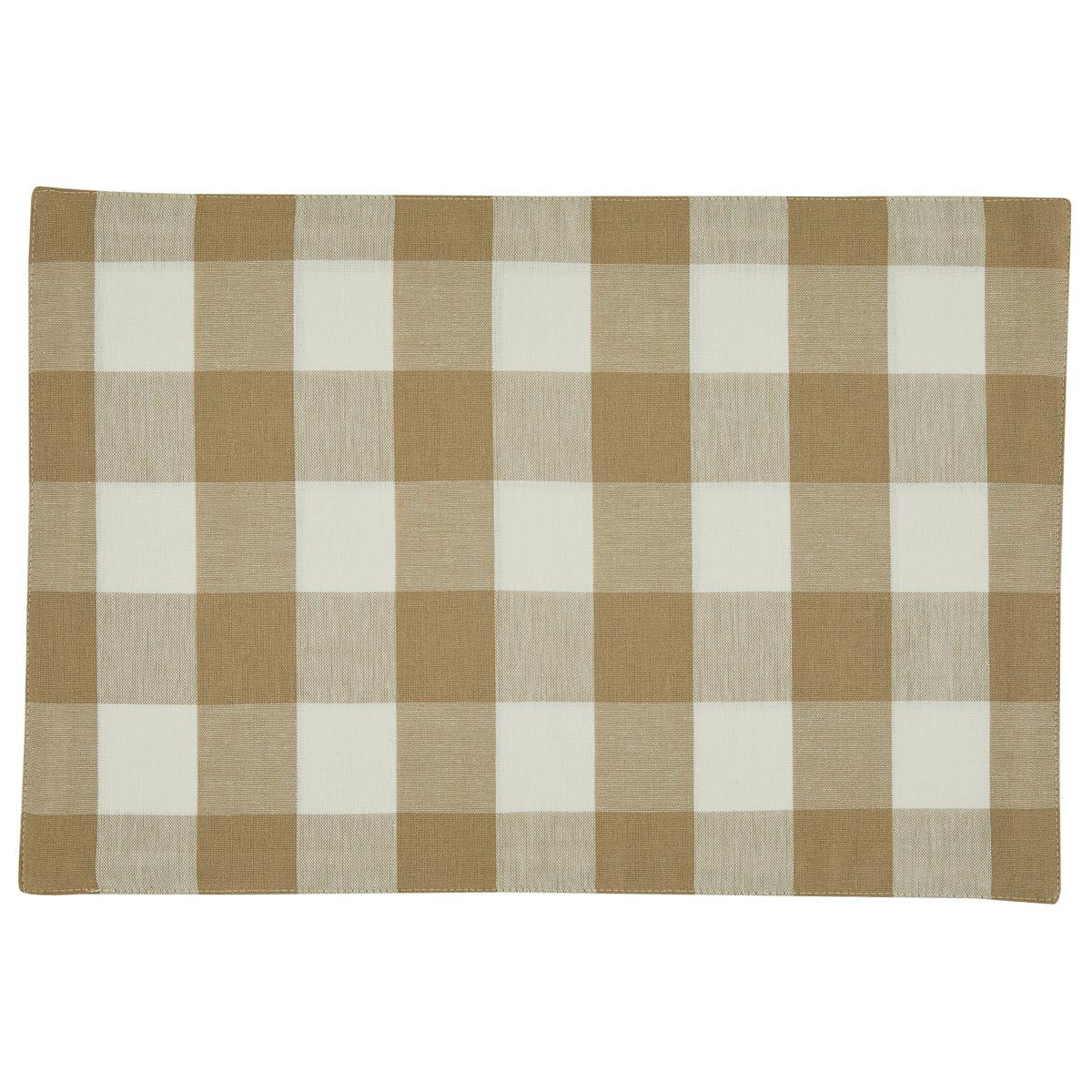 Wicklow Backed Natural Check Placemat