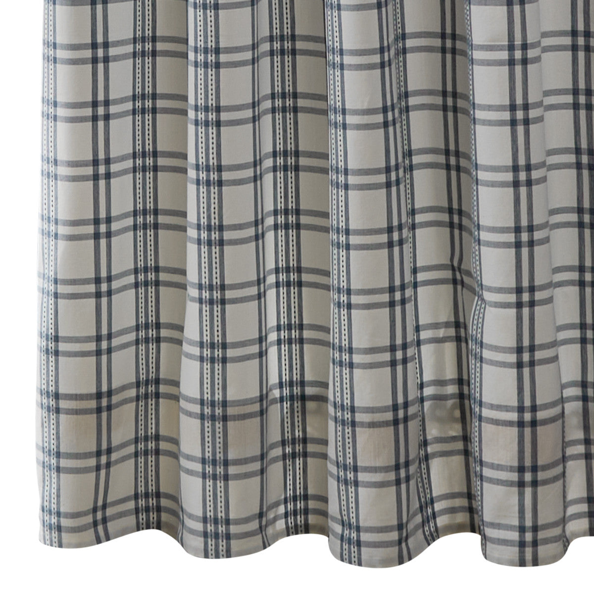 French Farmhouse Plaid Shower Curtain