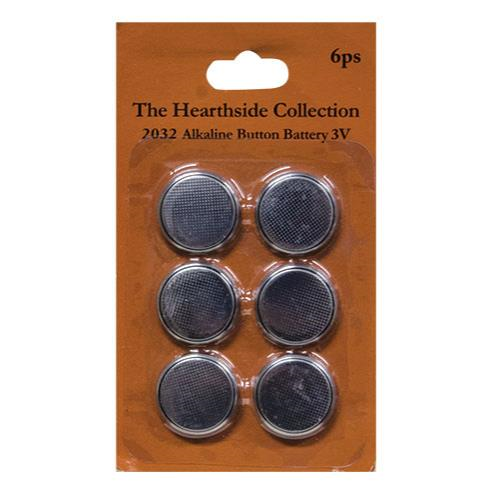 Replacement Tealight Batteries, 6 pack, CR2032, 3 Volt