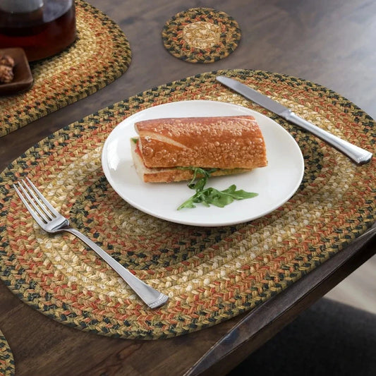 Russet Braided Oval Placemat