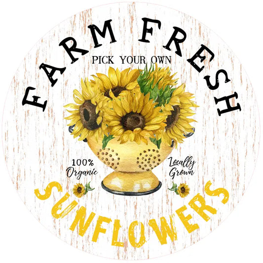 Fresh Sunflowers Printed 8 inch Silicone Trivet